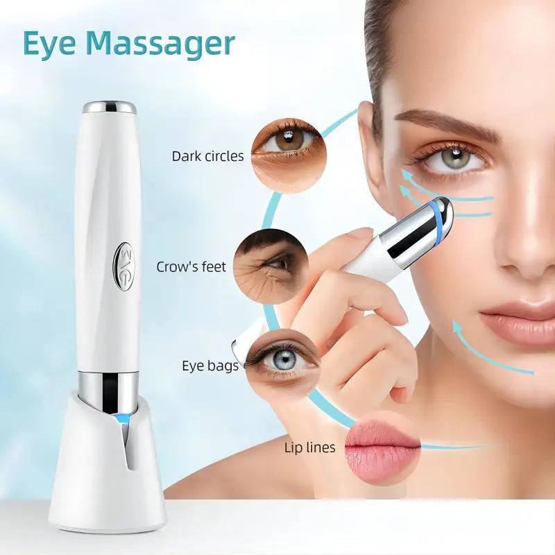 LED 3 light therapy eye massager wand