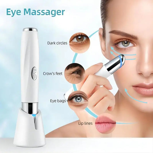 LED 3 light therapy eye massager wand