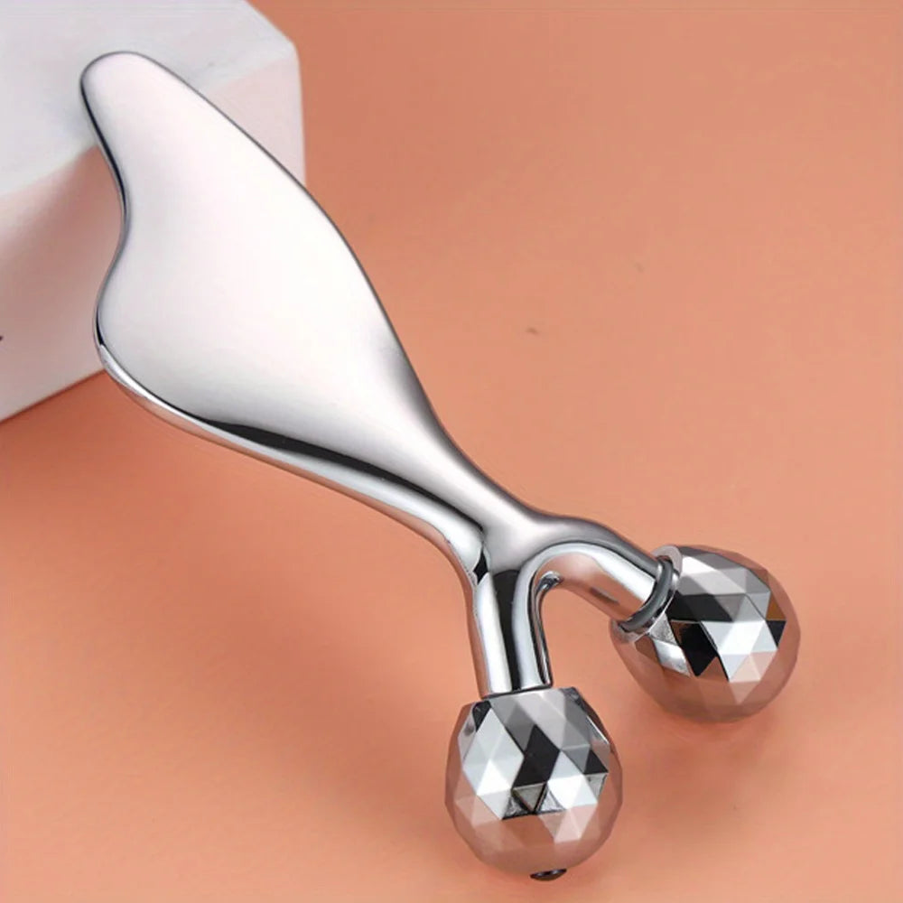 Dual Facial roller & Gua Sha Sculpting Tool