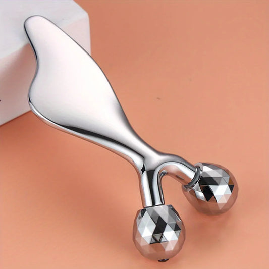 Dual Facial roller & Gua Sha Sculpting Tool